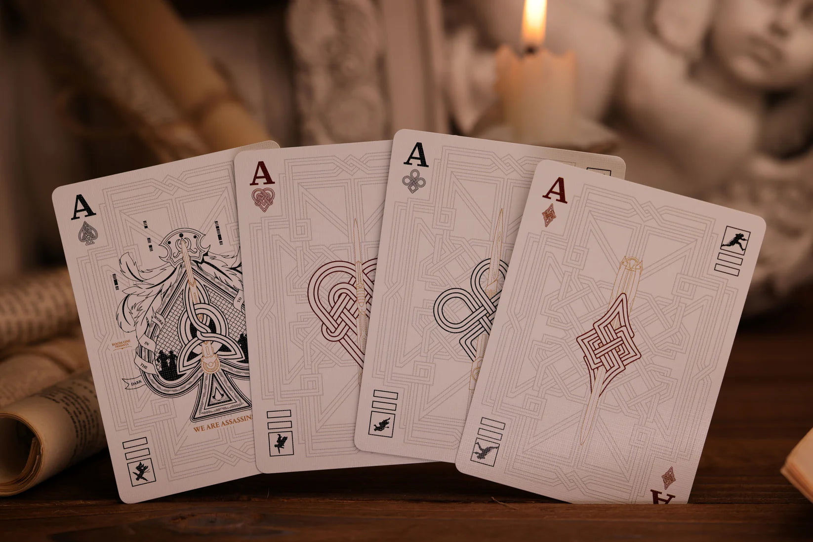 Assassin's Creed Legacy Playing Cards - WHITE/BLACK HIDDEN BLADE Edition
