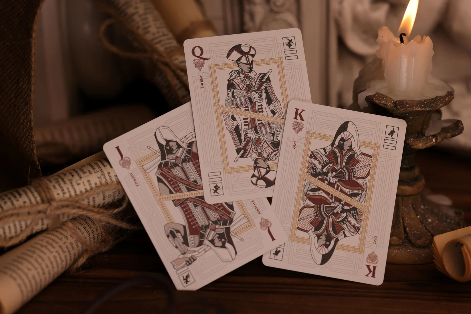 Assassin's Creed Legacy Playing Cards - WHITE/BLACK HIDDEN BLADE Edition