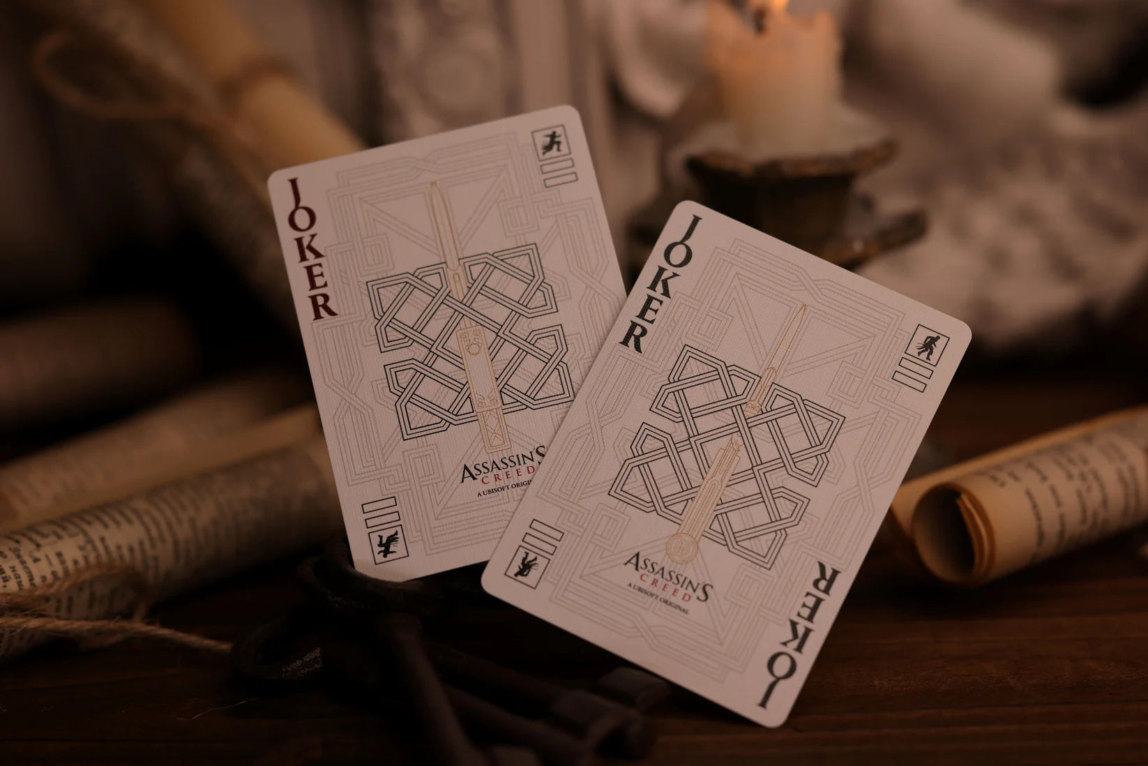 Assassin's Creed Legacy Playing Cards - WHITE/BLACK HIDDEN BLADE Edition