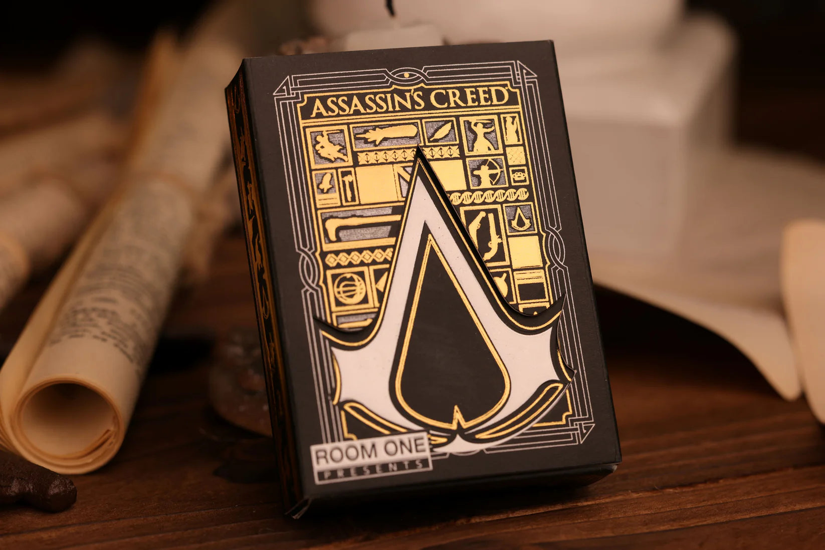 Assassin's Creed Legacy Playing Cards - WHITE/BLACK HIDDEN BLADE Edition