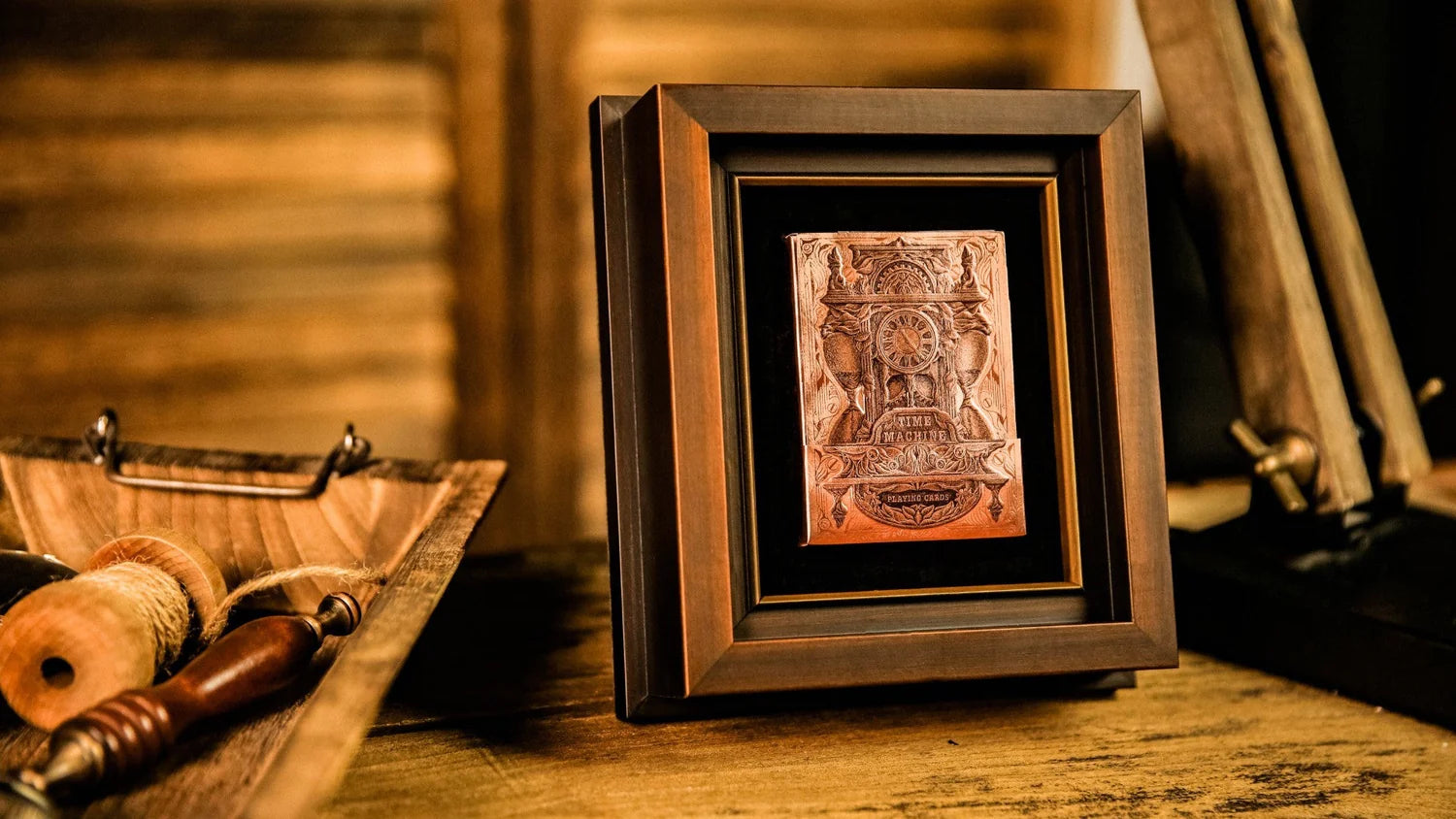 Time Machine Playing Cards by ARK-Wooden Frame Collector's Set