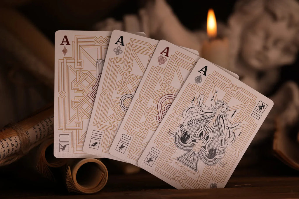 Assassin's Creed Legacy Playing Cards - WHITE/BLACK HIDDEN BLADE Edition