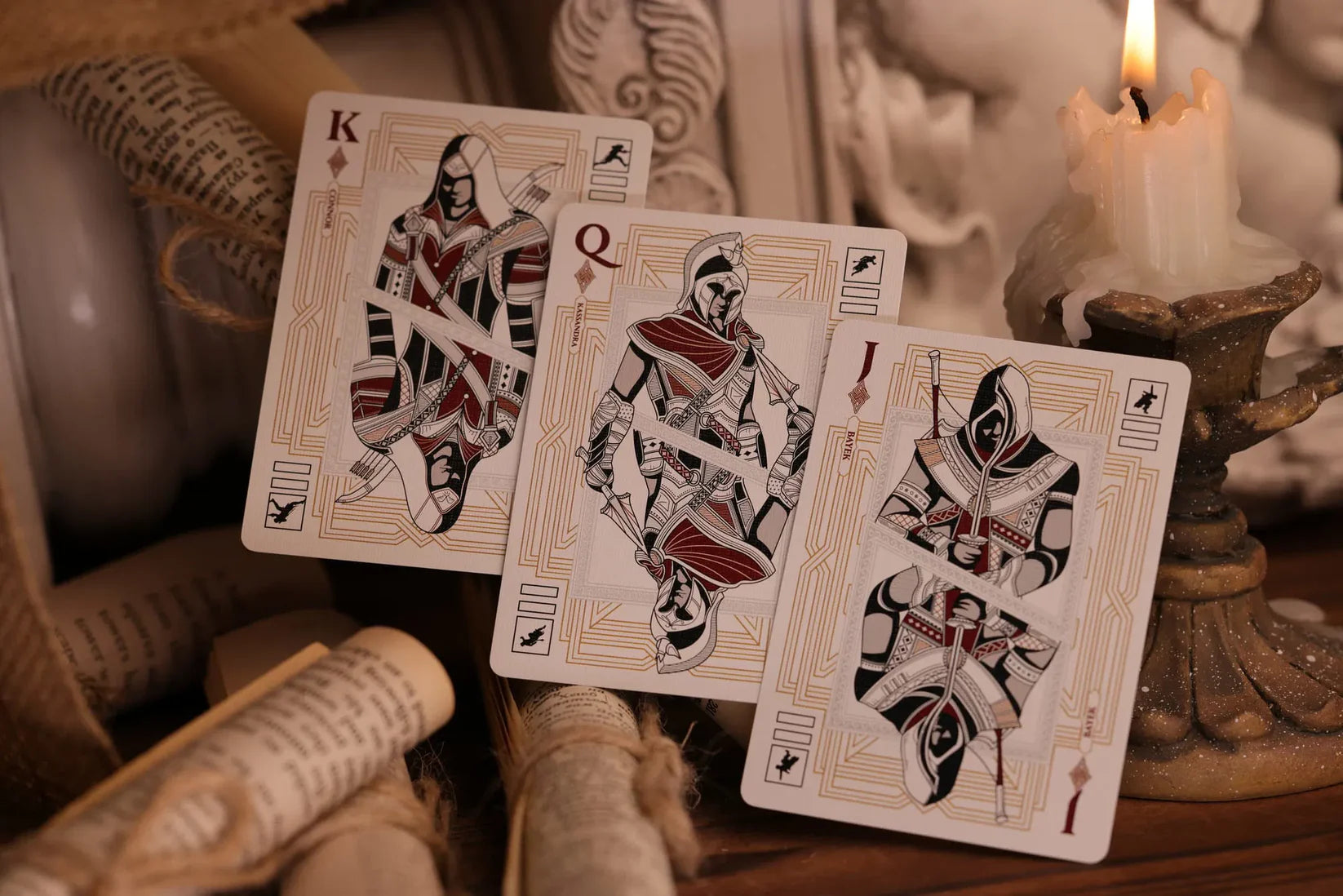 Assassin's Creed Legacy Playing Cards - WHITE/BLACK HIDDEN BLADE Edition