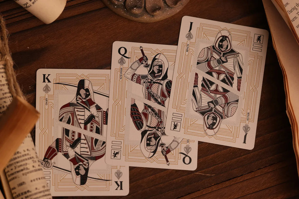 Assassin's Creed Legacy Playing Cards - WHITE/BLACK HIDDEN BLADE Edition