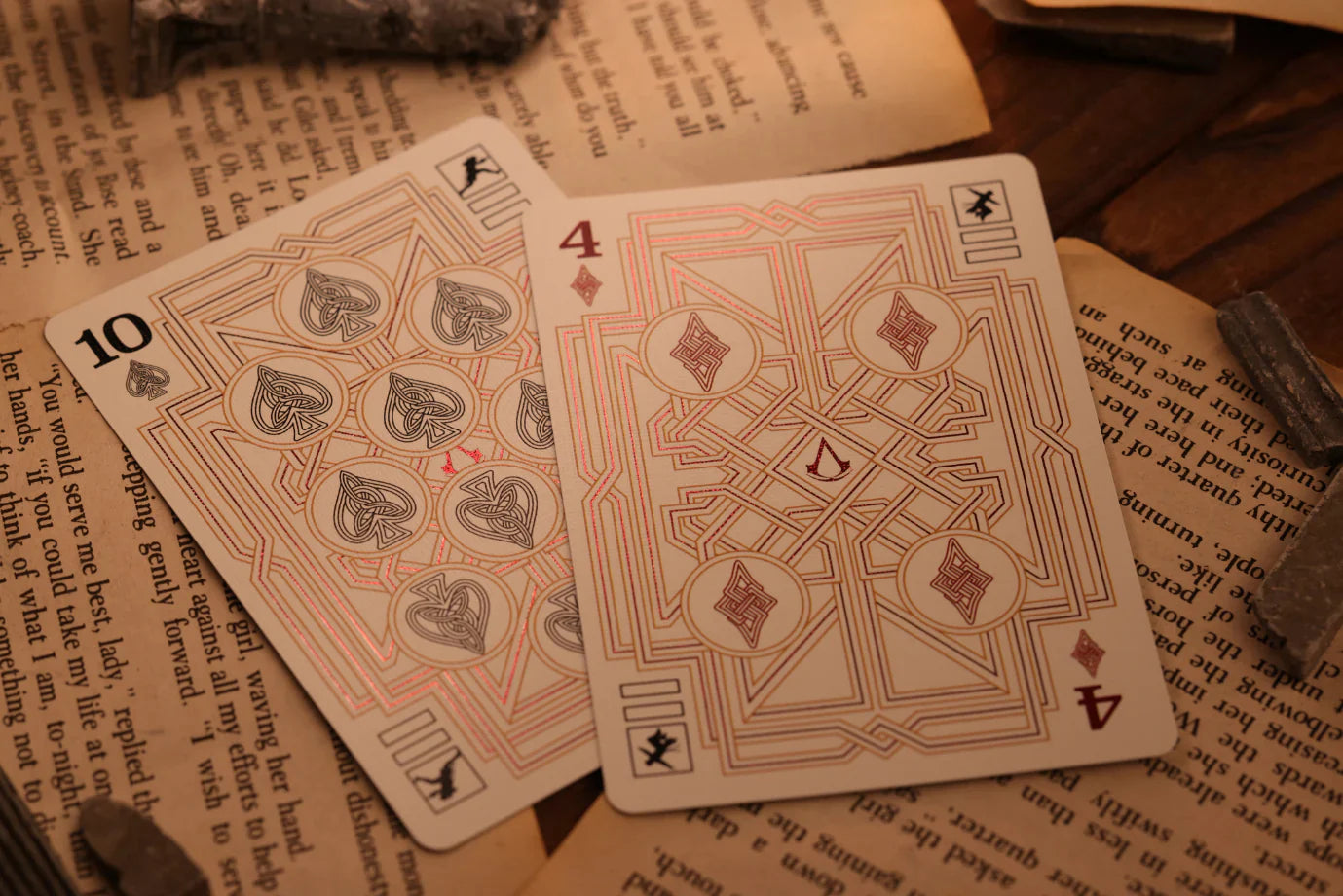 Assassin's Creed Legacy Ver. II Garnet Hidden Blade Edition Playing Cards by Room One