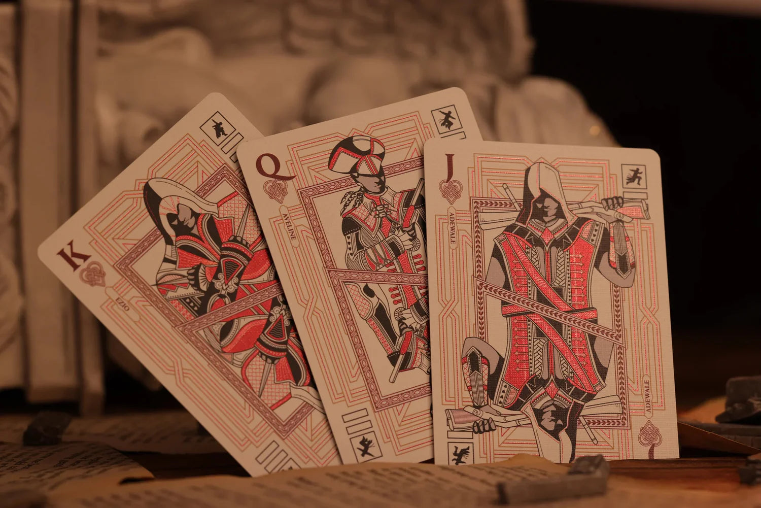 Assassin's Creed Legacy Ver. II Garnet Hidden Blade Edition Playing Cards by Room One
