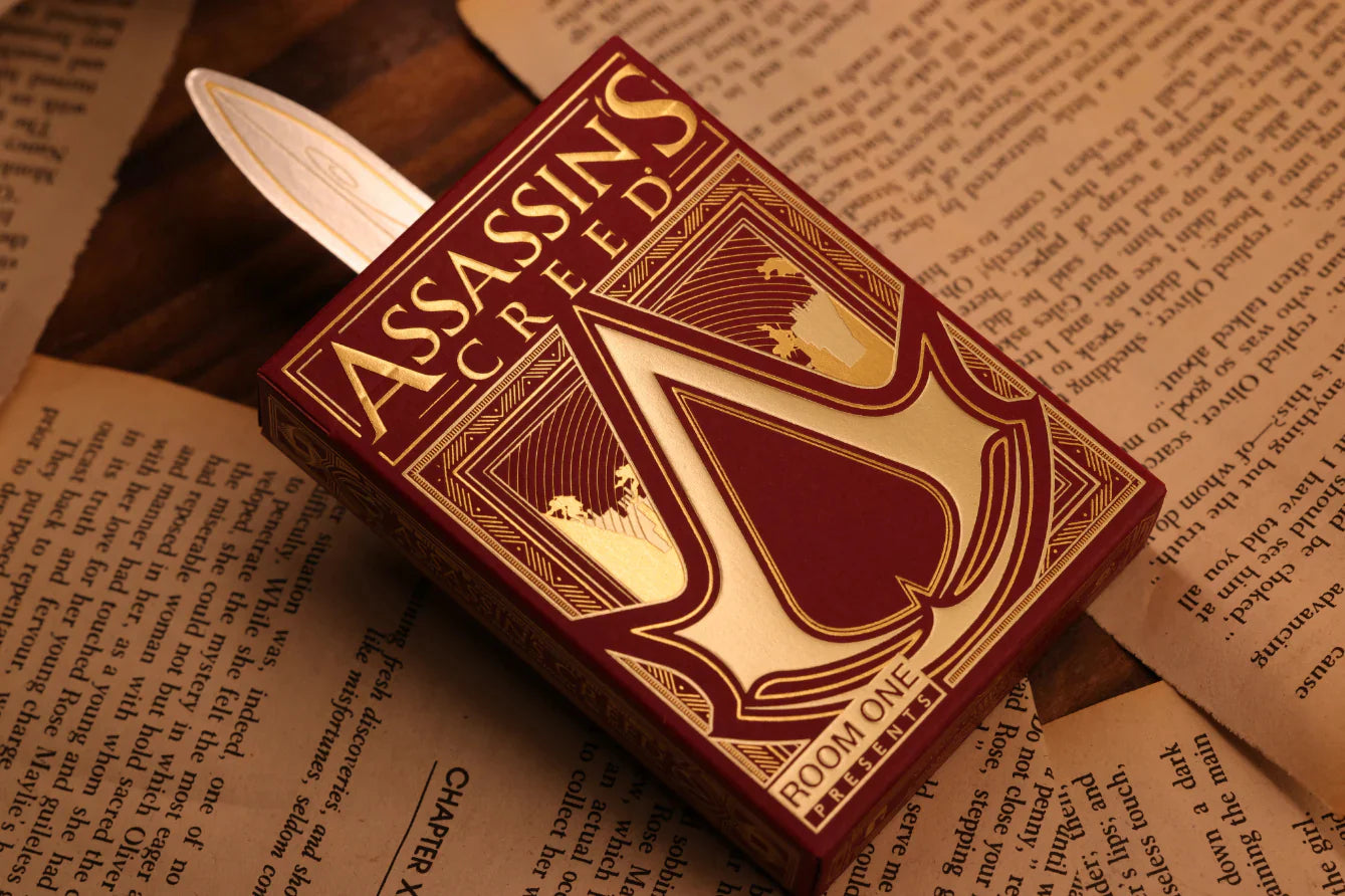 Assassin's Creed Legacy Ver. II Garnet Hidden Blade Edition Playing Cards by Room One