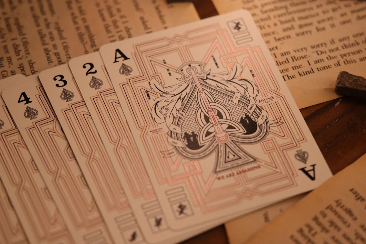 Assassin's Creed Legacy Ver. II Garnet Hidden Blade Edition Playing Cards by Room One