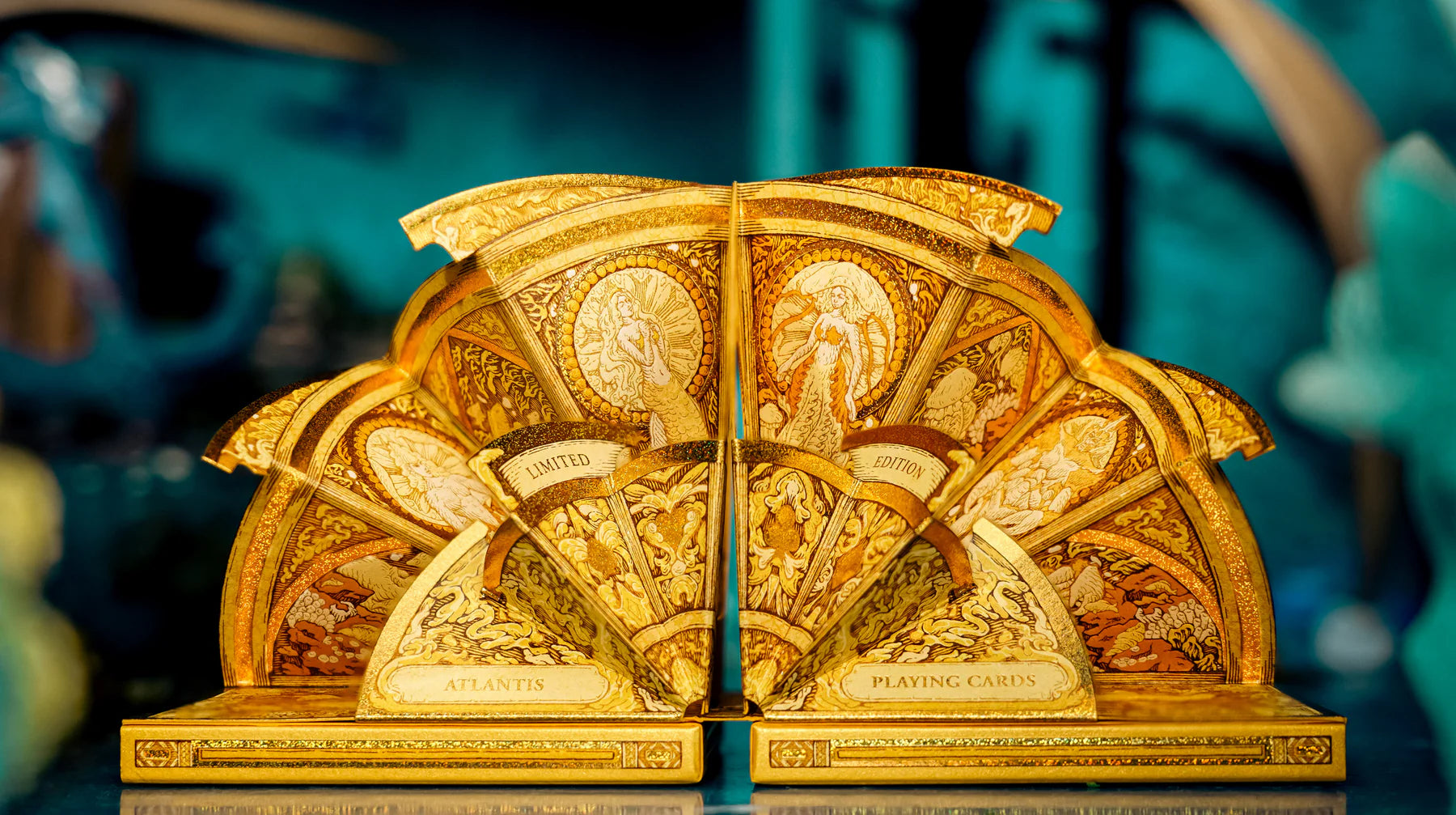 Atlantis Playing Cards by ARK— Collection Walnut Box Set