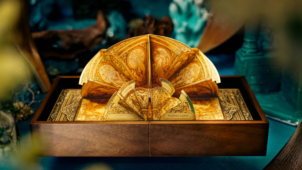 Atlantis Playing Cards by ARK— Collection Walnut Box Set