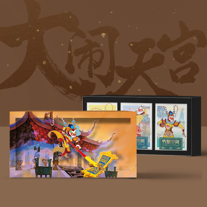 Celestial Palace Boxset (3 Cold Foil Decks)-The Monkey King : Havoc in Heaven Playing Cards by TCC