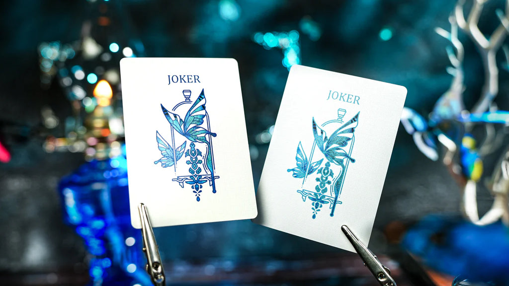 Prism Blue Morpho Playing Cards by TCC Fashion