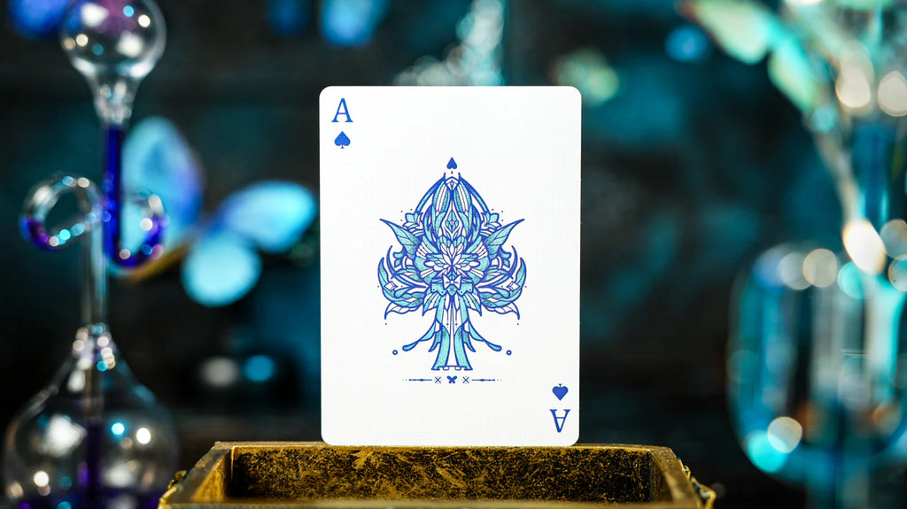 Prism Blue Morpho Playing Cards by TCC Fashion