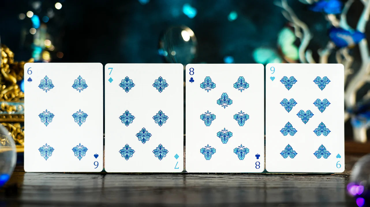 Prism Blue Morpho Playing Cards by TCC Fashion