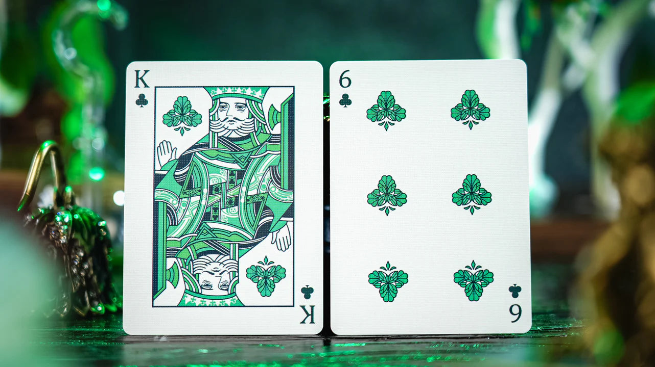 Emerald Green Morpho Playing Cards by TCC Fashion
