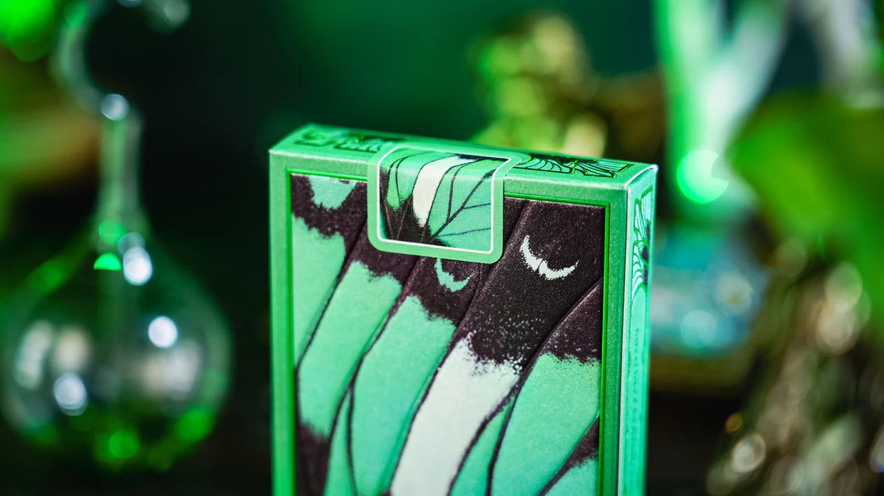 Emerald Green Morpho Playing Cards by TCC Fashion