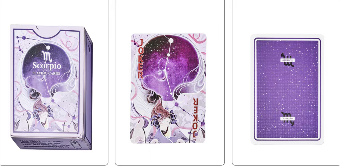 12 Zodiac Signs Playing Cards