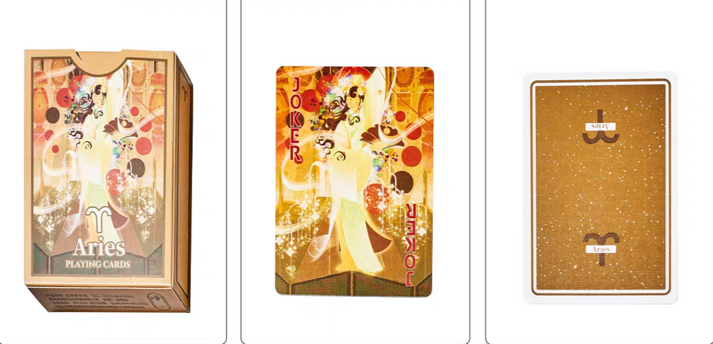 12 Zodiac Signs Playing Cards