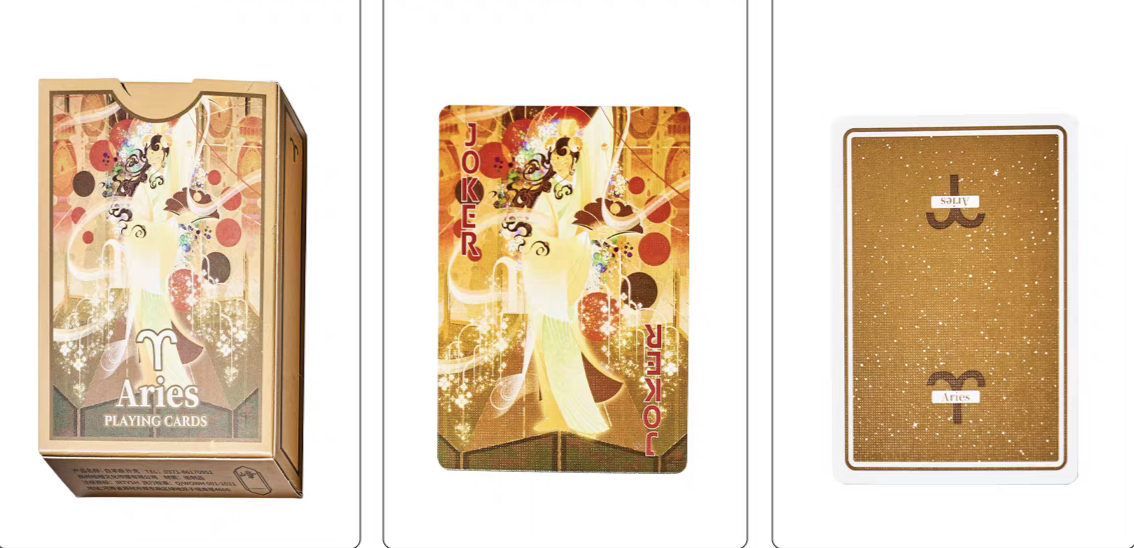 12 Zodiac Signs Playing Cards