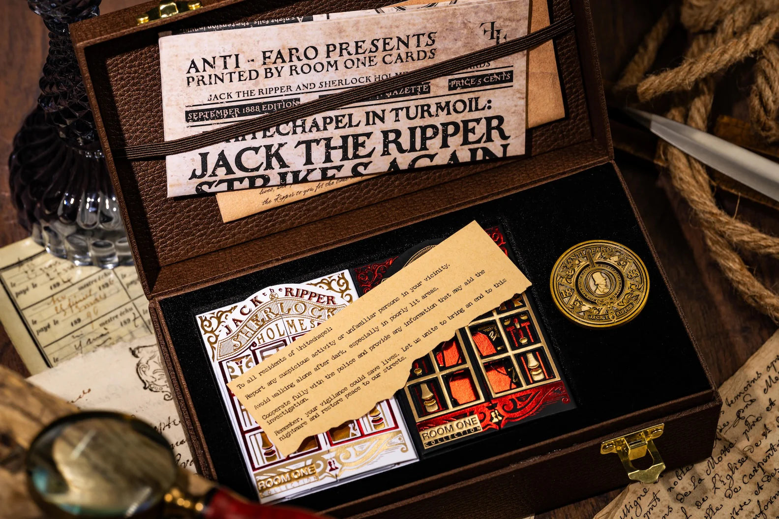 Jack the Ripper & Sherlock Holmes Playing Cards - Collector Set