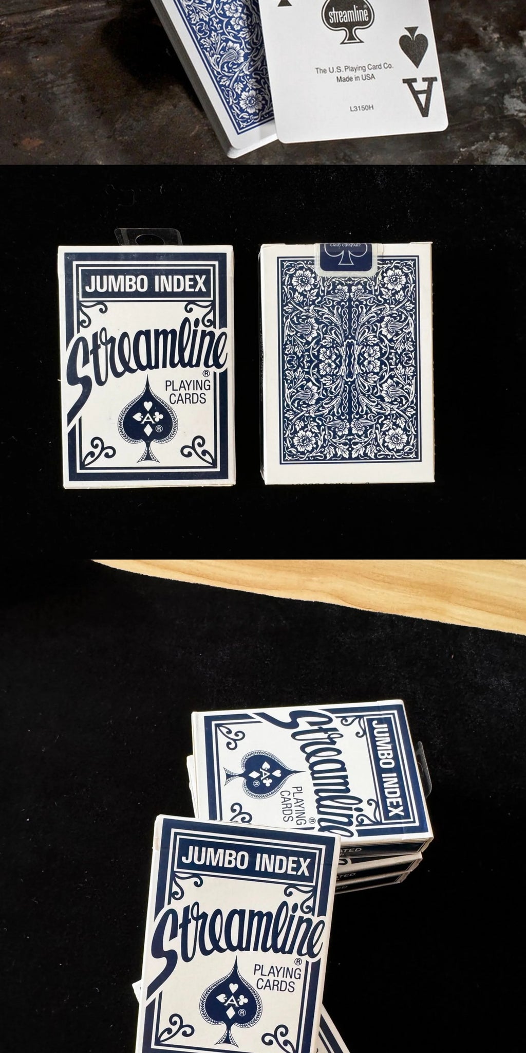 Blue Streamline printed in ohio- Smooth Back