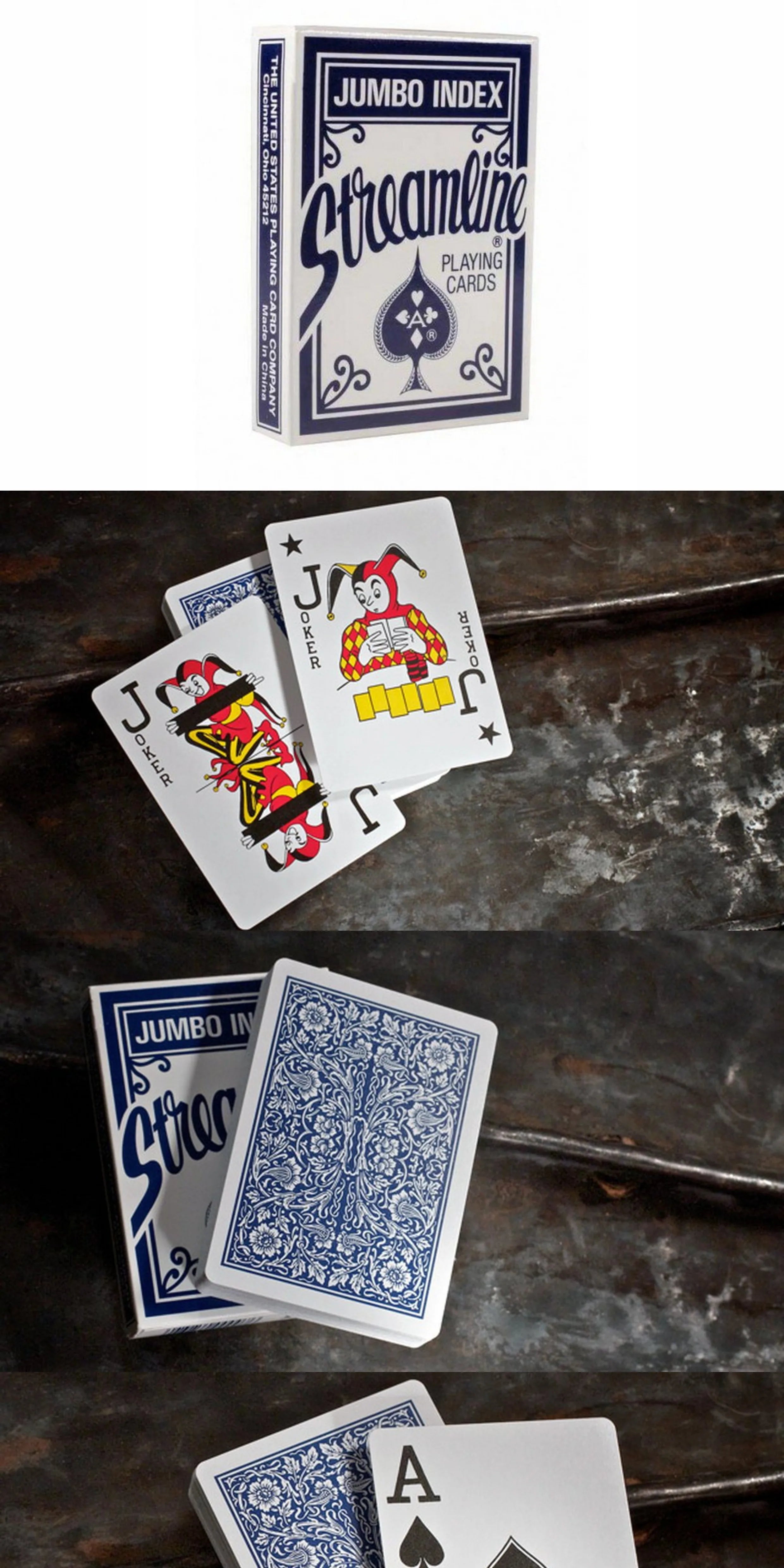 Blue Streamline printed in ohio- Smooth Back