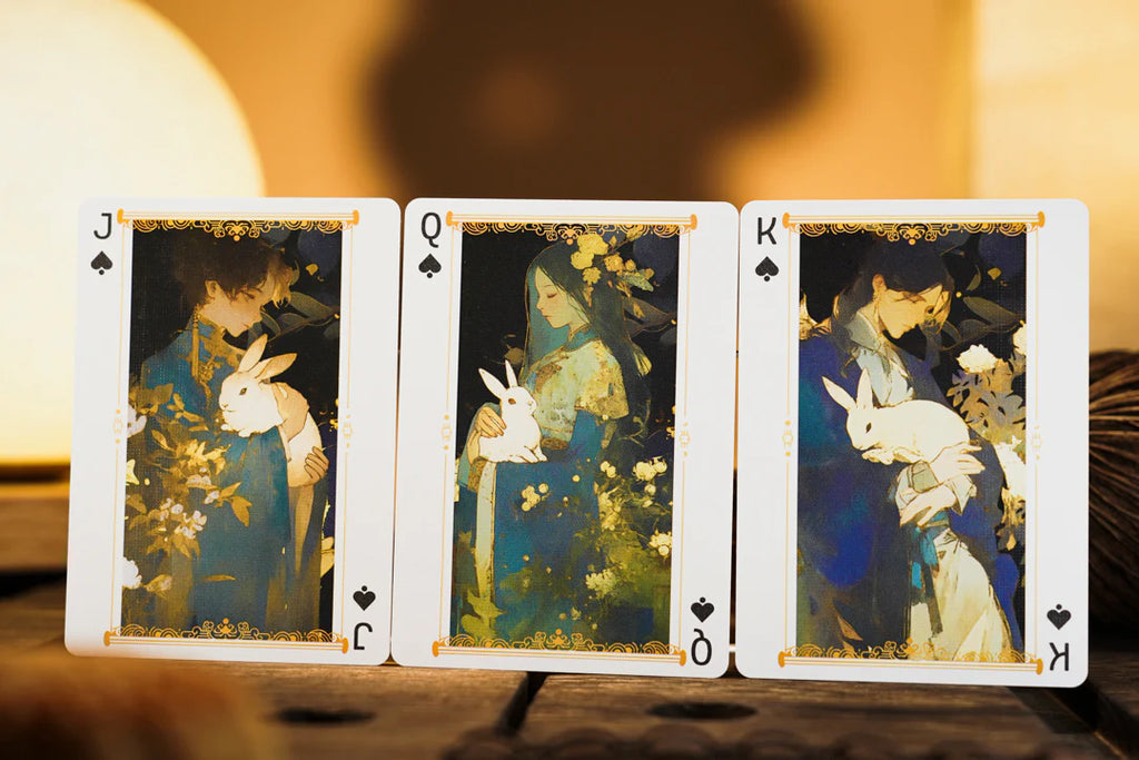 Round Moon Playing Cards by TCC Fashion