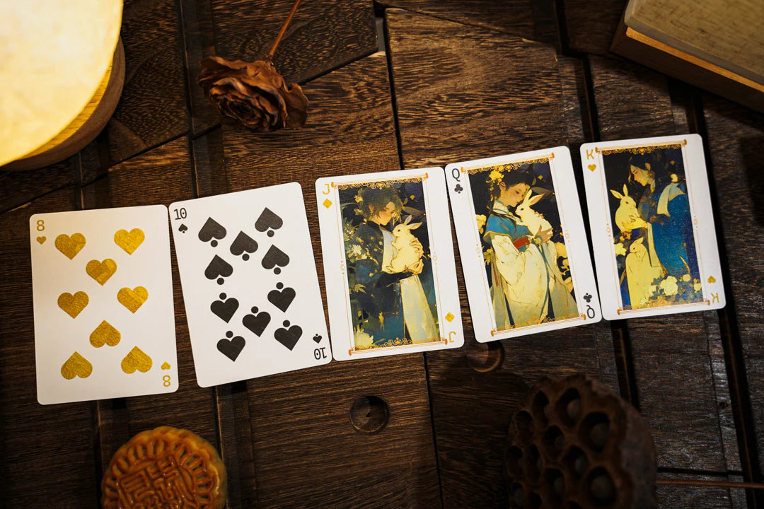 Round Moon Playing Cards by TCC Fashion