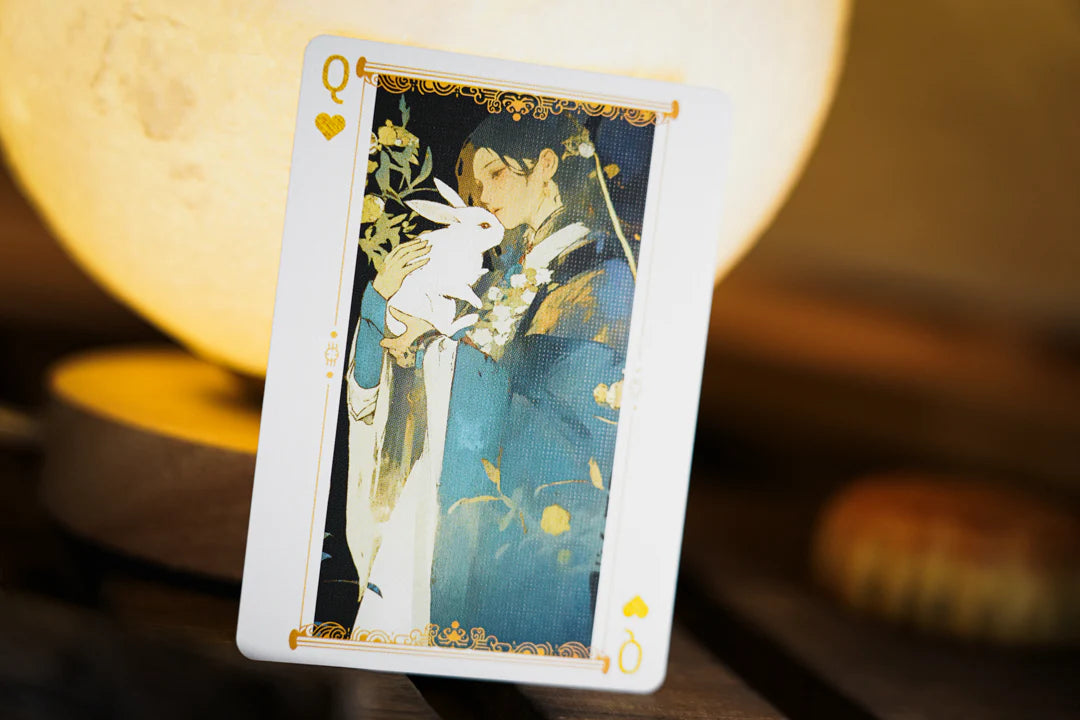 Round Moon Playing Cards by TCC Fashion