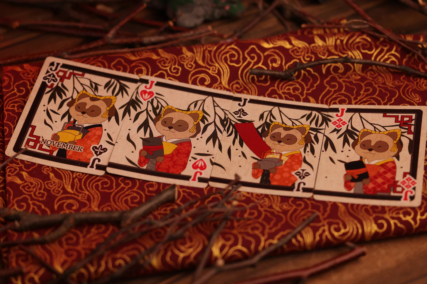 Tanuki Yukaku Playing Cards | Hanafuda Edition