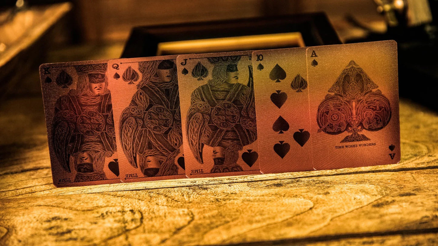 Time Machine Playing Cards by ARK-Wooden Frame Collector's Set