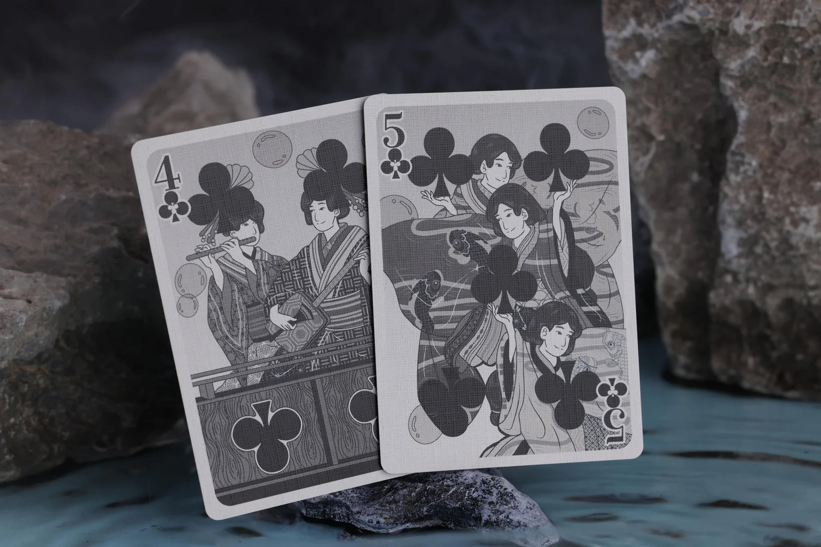 Urashima Tarou Playing Cards | BLACK ORIGAMI Edition
