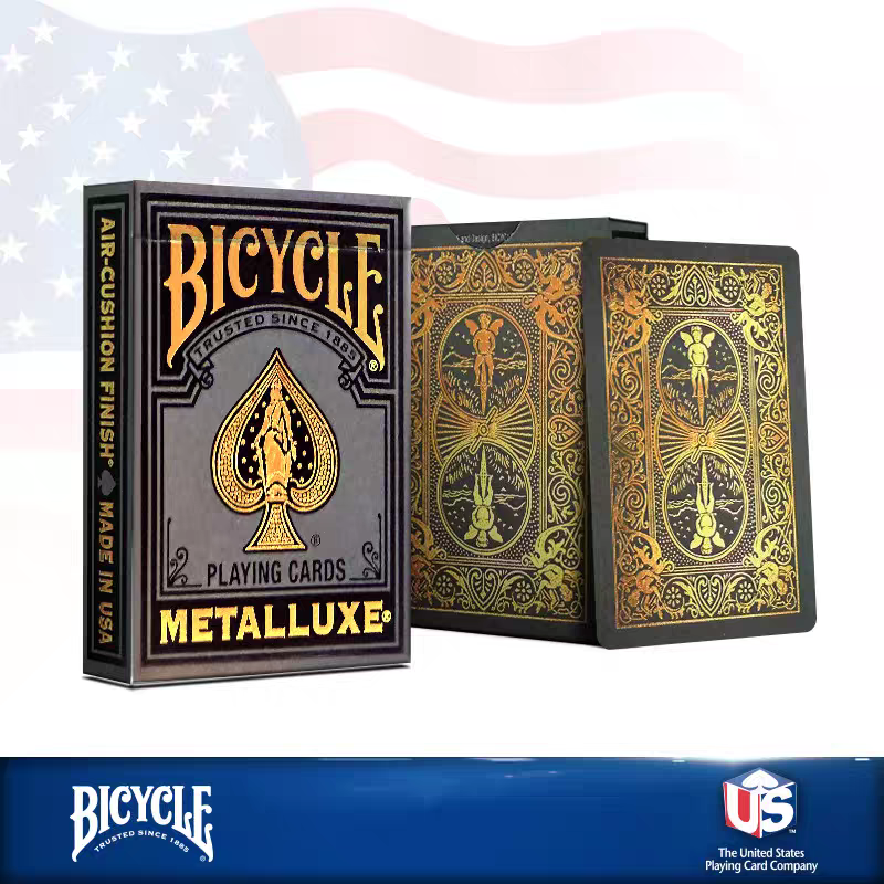 Bicycle Foiled - Black & Gold