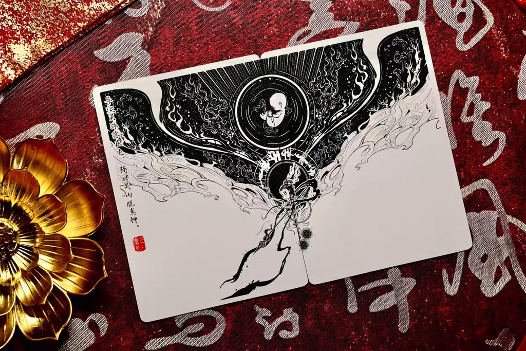 Nezha —— Spirit Pearl Descending Dust Paper Sculpture Box Set