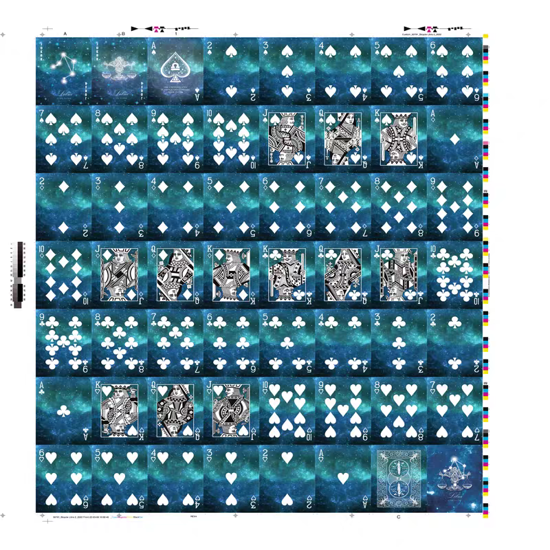 Bicycle 12 Zodiac Signs Uncut Sheet