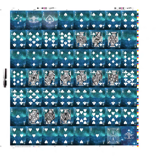 Bicycle 12 Zodiac Signs Uncut Sheet