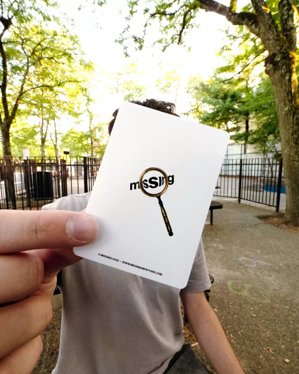 Missing Found Playing Card