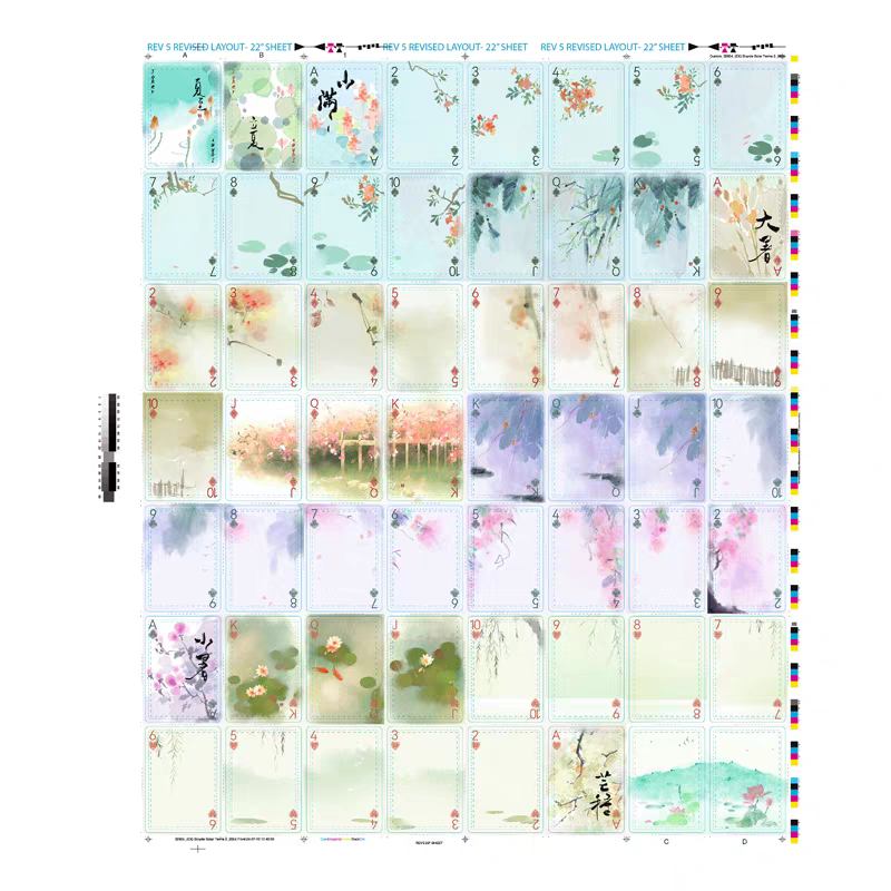 Bicycle Four Seasons Uncut Sheet
