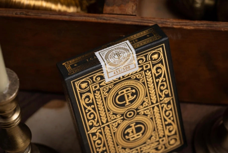TCI Clubhouse Playing Cards (Black & Gold) - The Card Inn