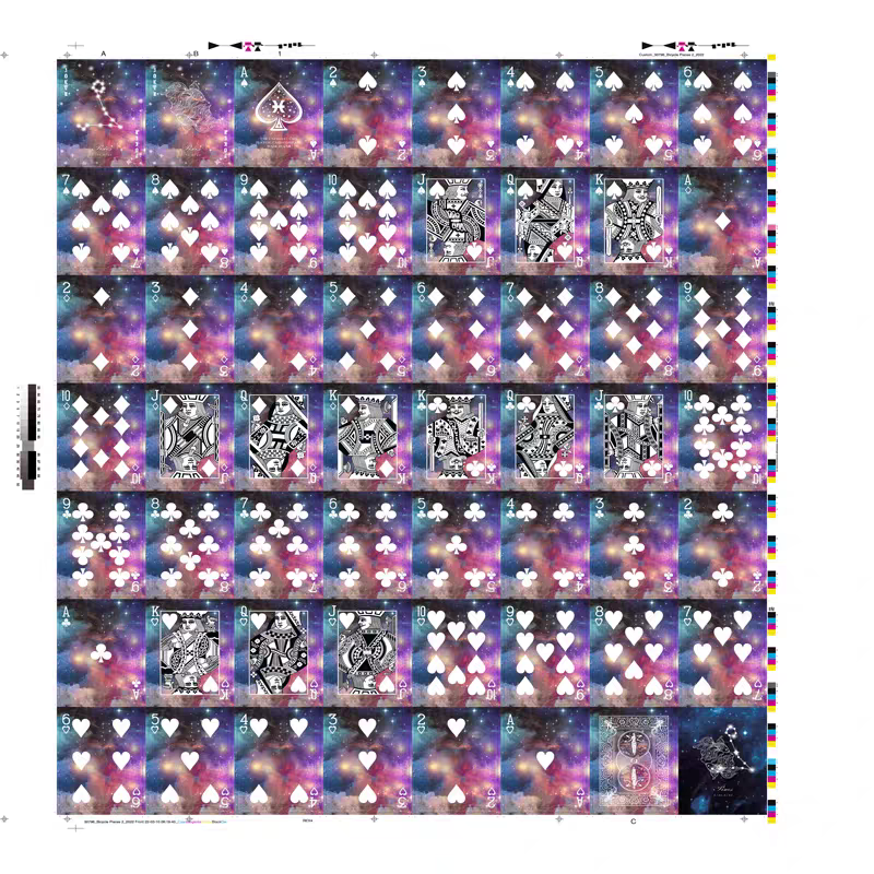 Bicycle 12 Zodiac Signs Uncut Sheet