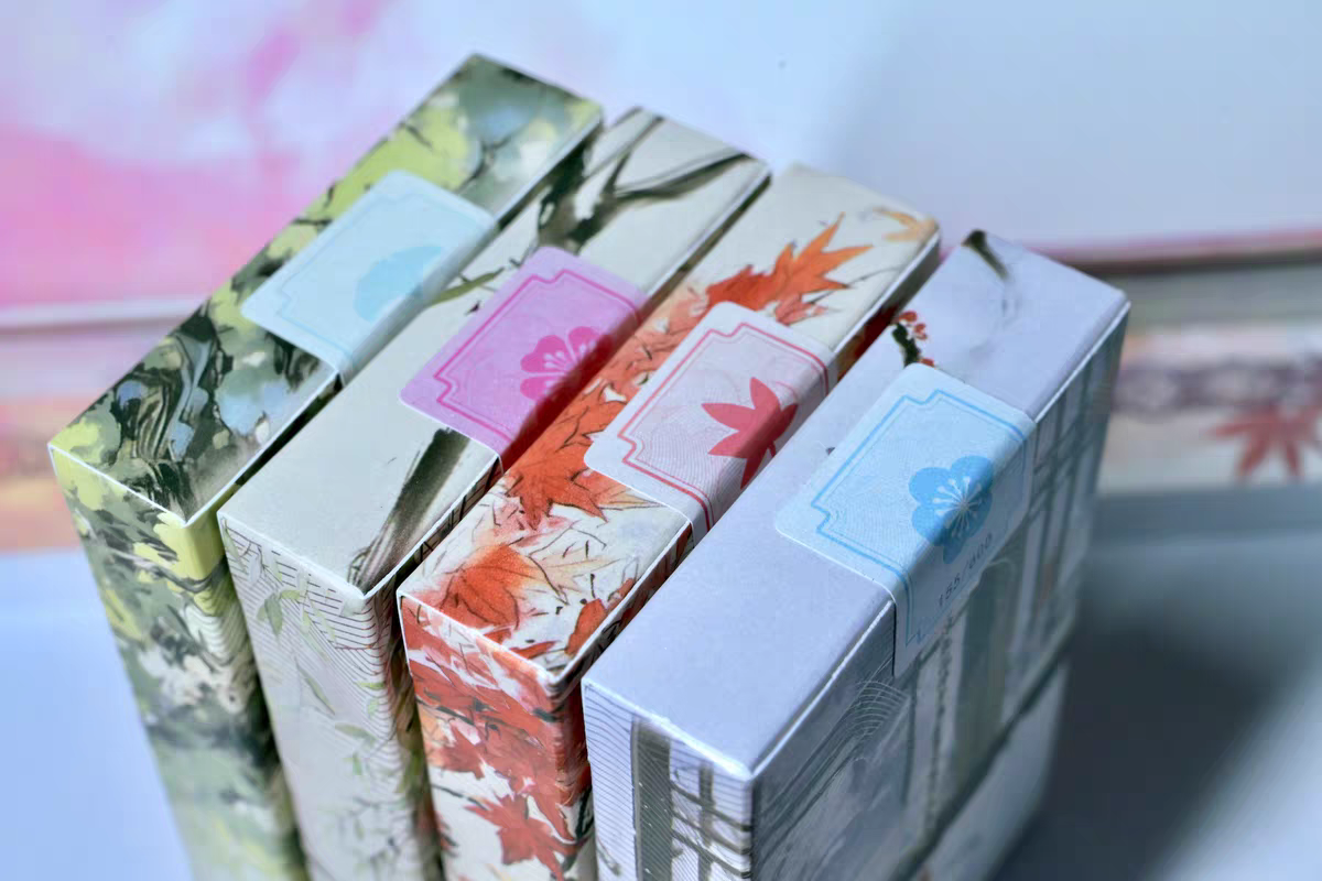 Four Seasons' Splendor Paper Sculpture Gift Box Set