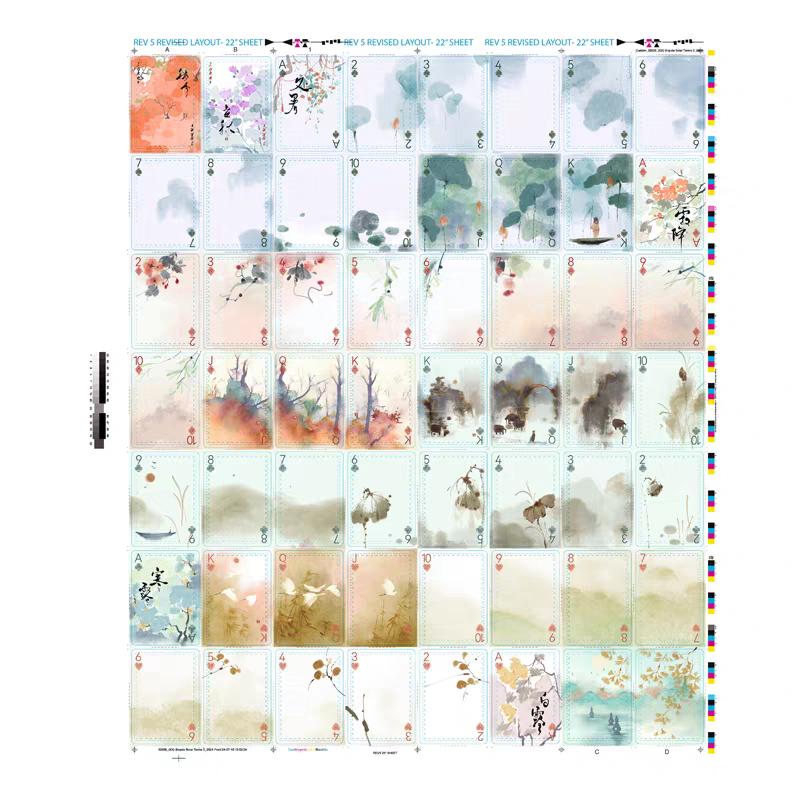 Bicycle Four Seasons Uncut Sheet