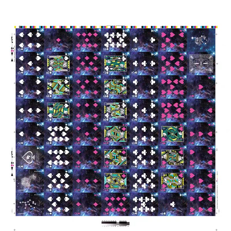 Bicycle 12 Zodiac Signs Uncut Sheet
