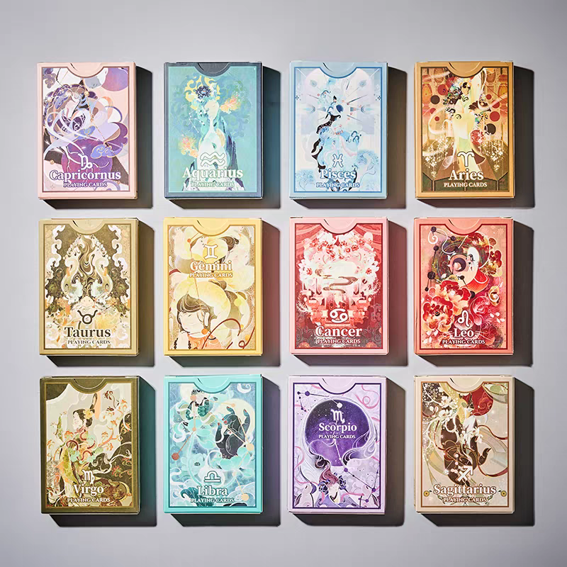 12 Zodiac Signs Playing Cards