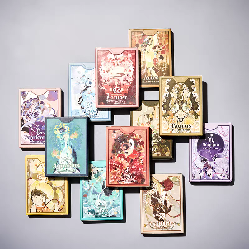 12 Zodiac Signs Playing Cards